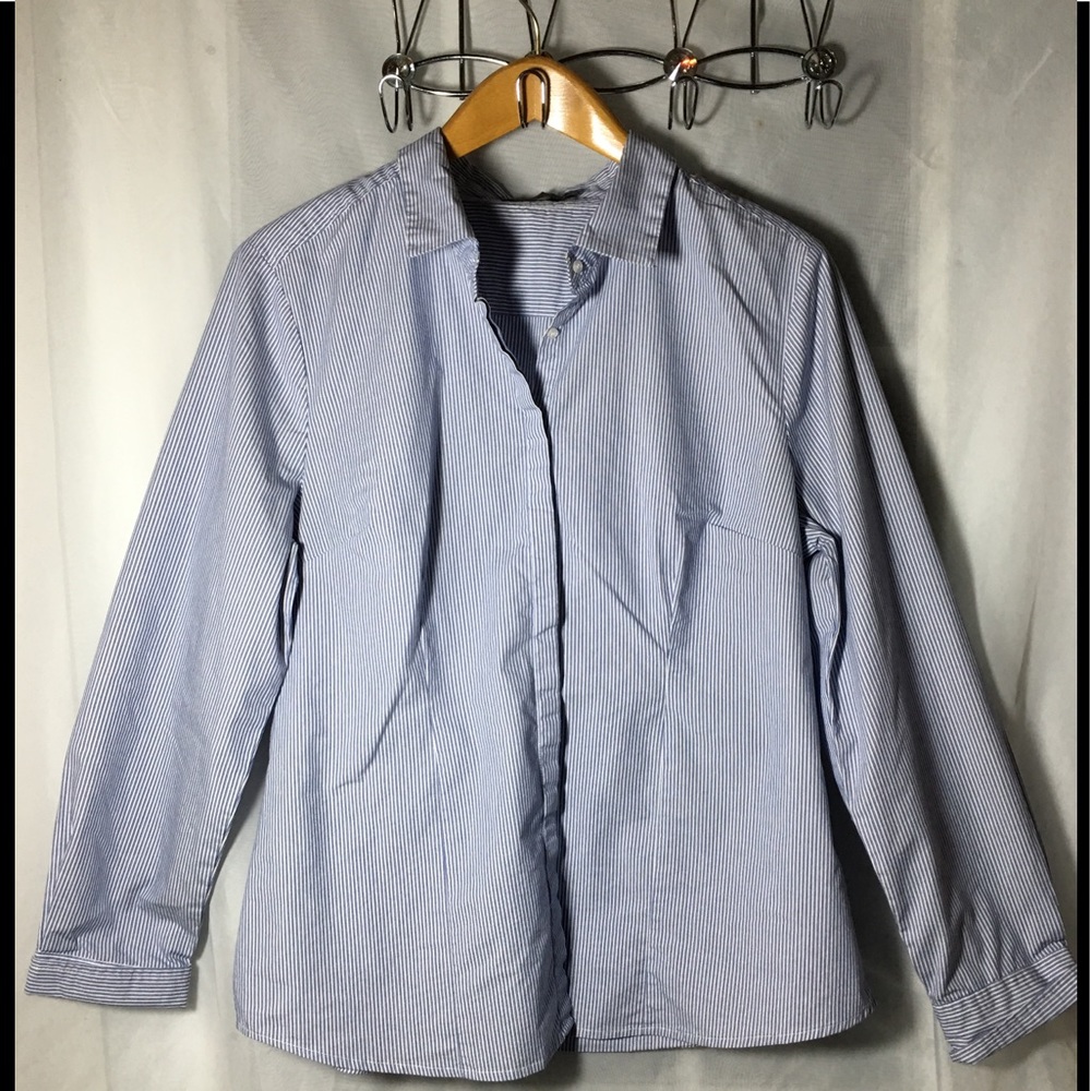 The Limited Women’s Striped Button up Dress Shirt